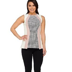 Stretch tweed blush pink cream black white zip curvy peplum sleeveless sexy